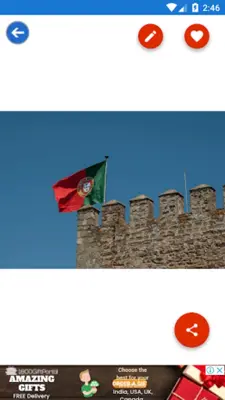 Portugal Flag Wallpaper Flags android App screenshot 1