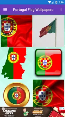 Portugal Flag Wallpaper Flags android App screenshot 3